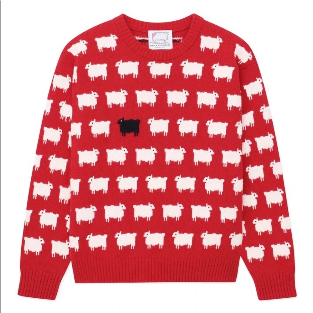 Warm and Wonderful Rowing Blazers Black Sheep Sweater - Diana Red - Size M